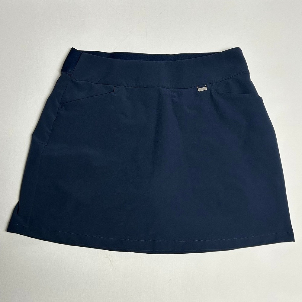 Greg Norman Women PlayDry Navy Blue Golf Skort M Active Performance Skirt Tennis